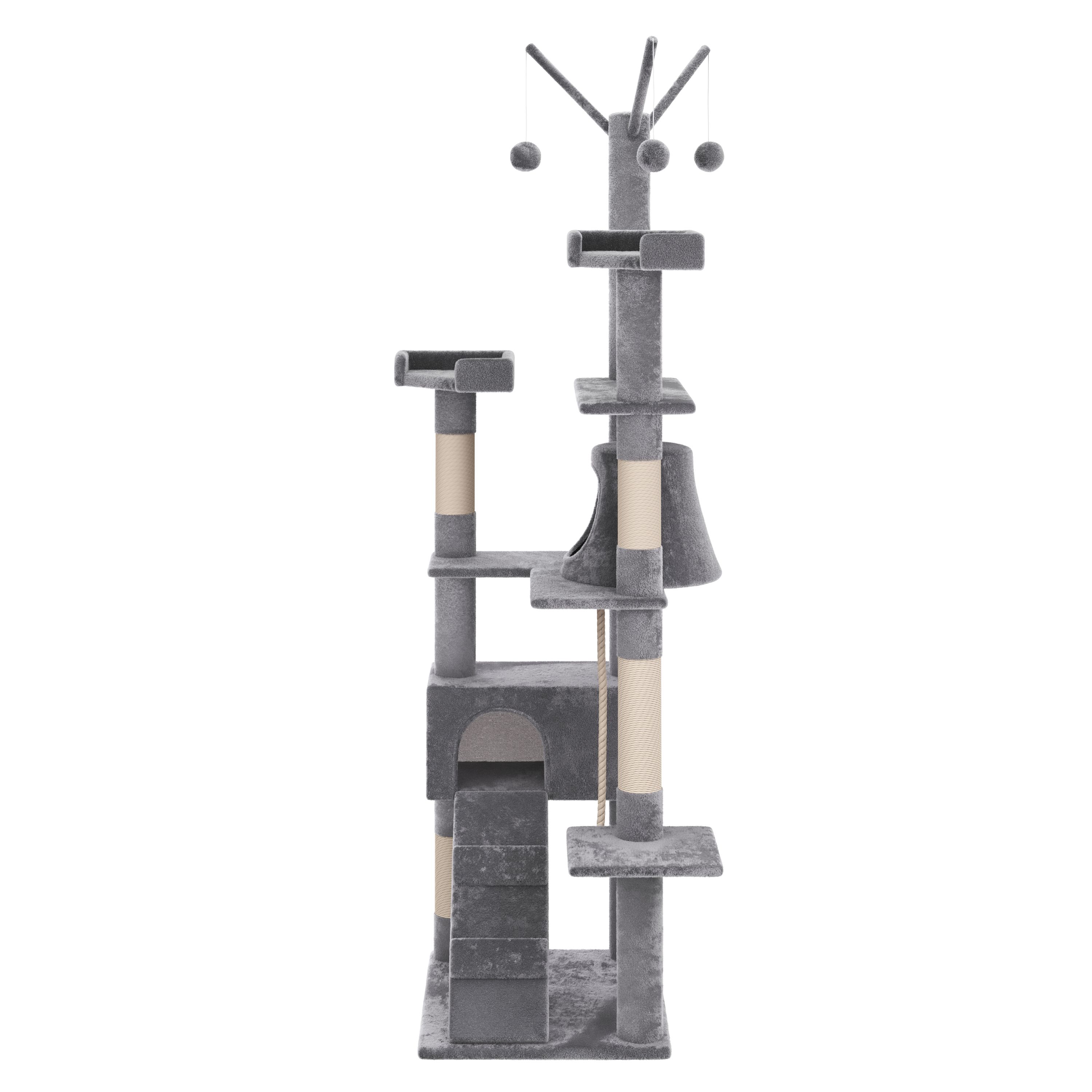 Katzenbaum MOLLY 210 cm grau