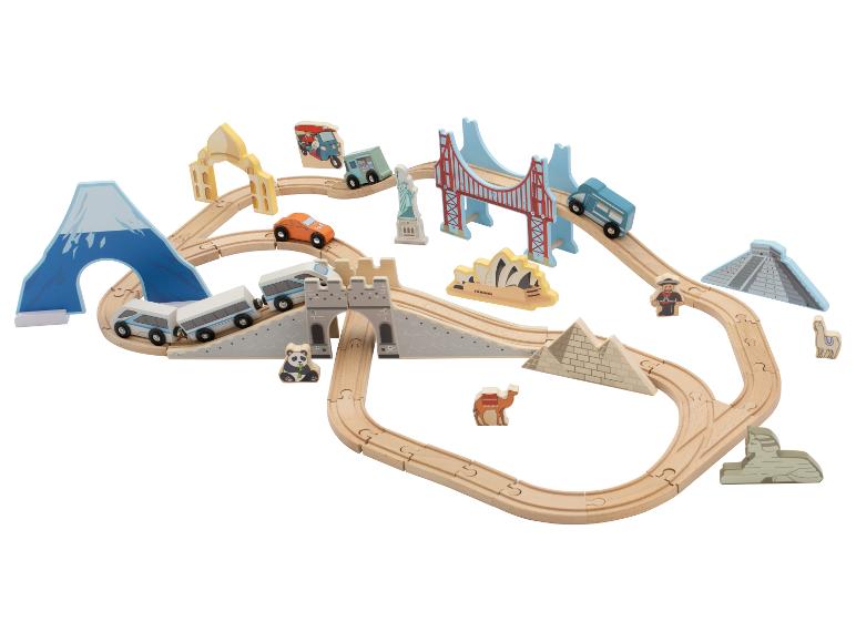 Houten treinset