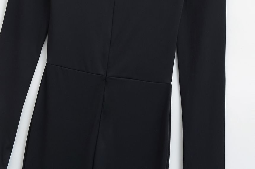 Asiris - Lange mouwen effen jumpsuit