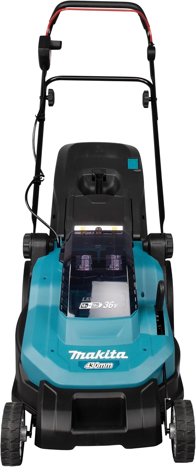 Makita DLM432PT2 Akku-Rasenmäher 2x18 V / 5,0 Ah, 2 Akkus + Doppelladegerät