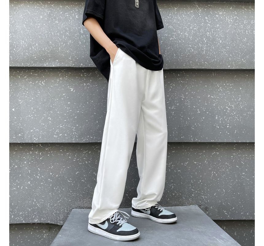Hushgrain - Rechte, effen broek