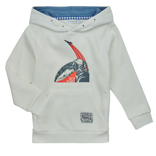 Name it - NKMNOUT LS SWE WH BRU PS - Blanc
