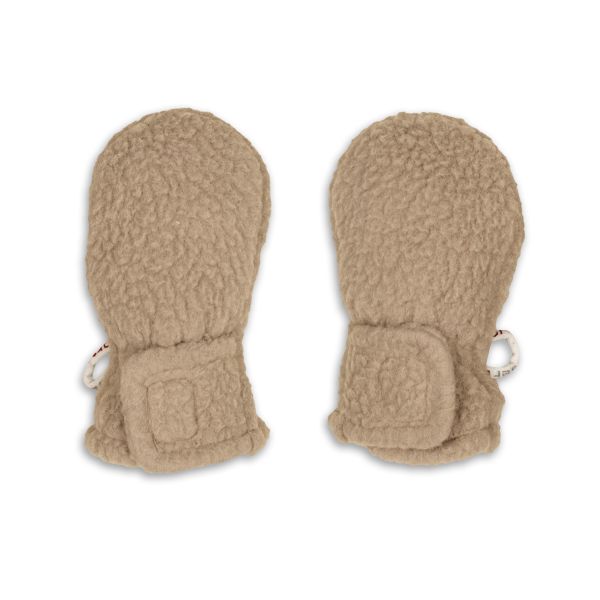 Mittens Teddy Fleece Beige 0-12M