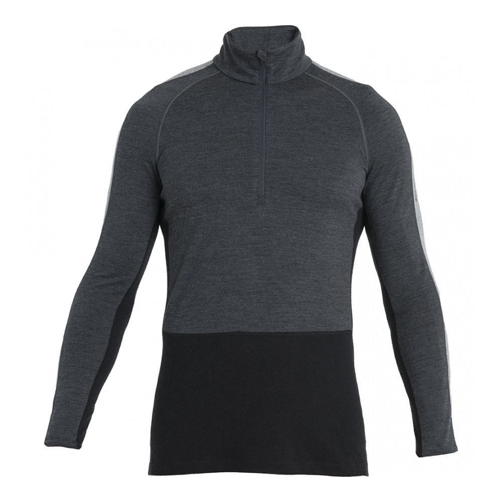 Icebreaker ZONEKNIT 200 - Sous-couche Homme jet hthr/blk/metro h/cb