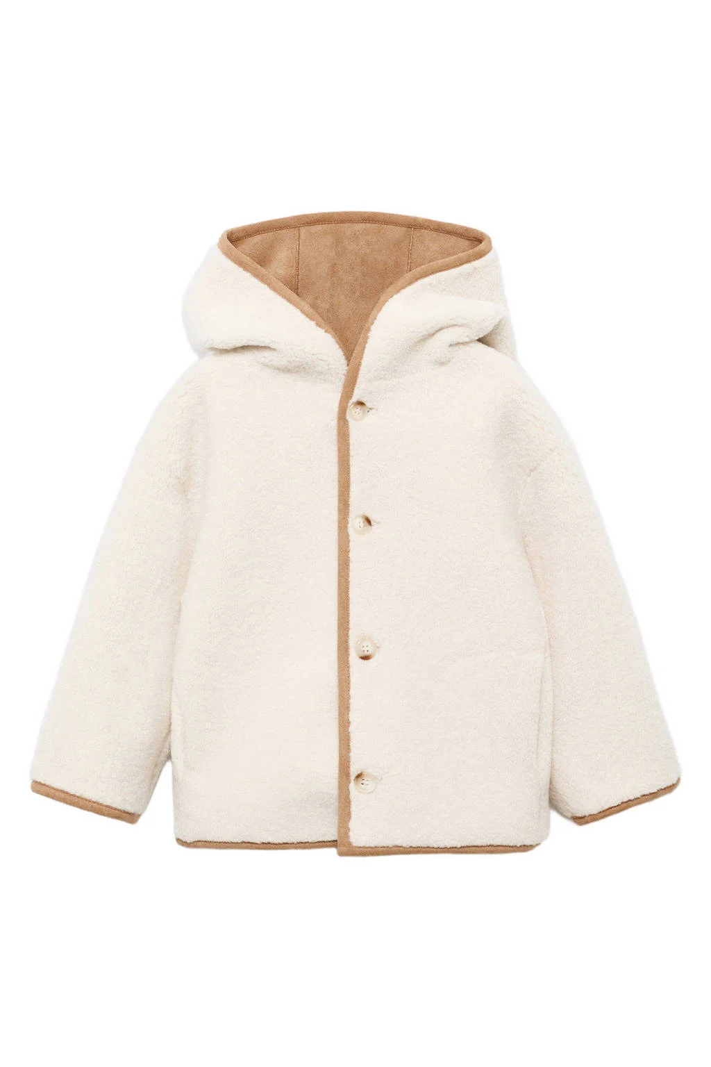 Mango Kids reversible jas bruin