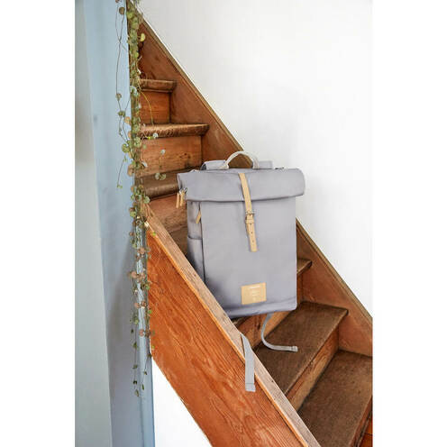 Sac à dos RollTop Gris Green Label - LASSIG