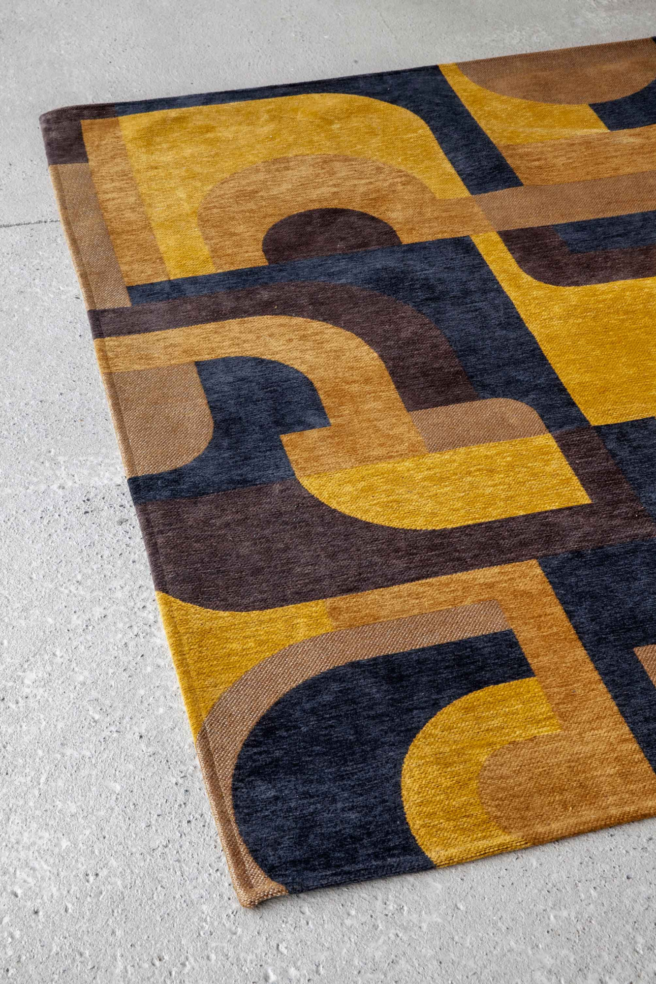 Ecorugs vloerkleed Module multicolor geel ∅ 240 cm