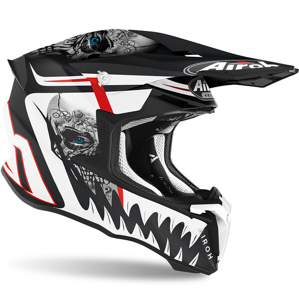 Airoh - Casque Twist 2.0 Mask Noir Mat / Blanc Mat