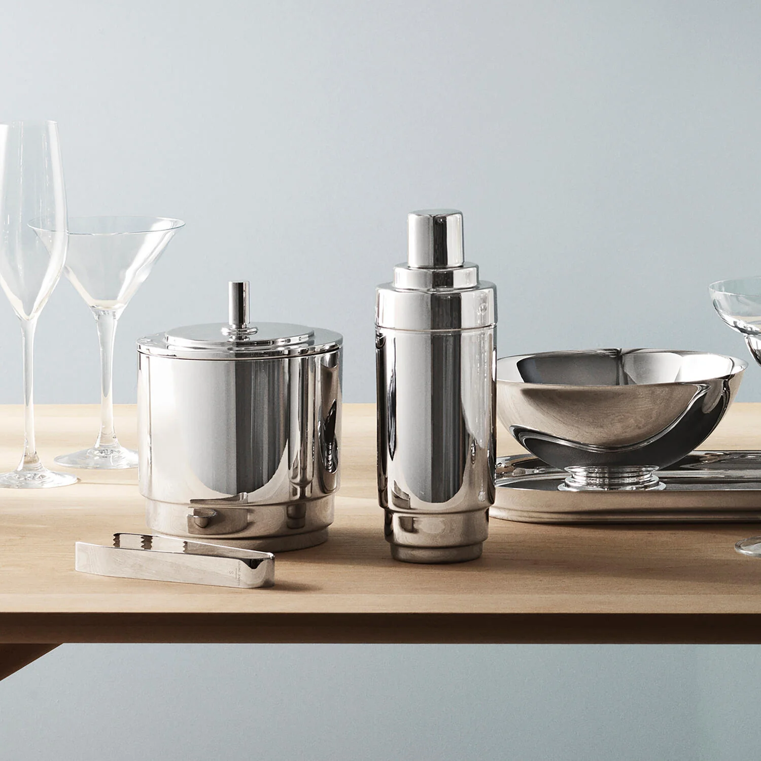 Georg Jensen  Manhattan isspand & tang - 1,5 ltr.