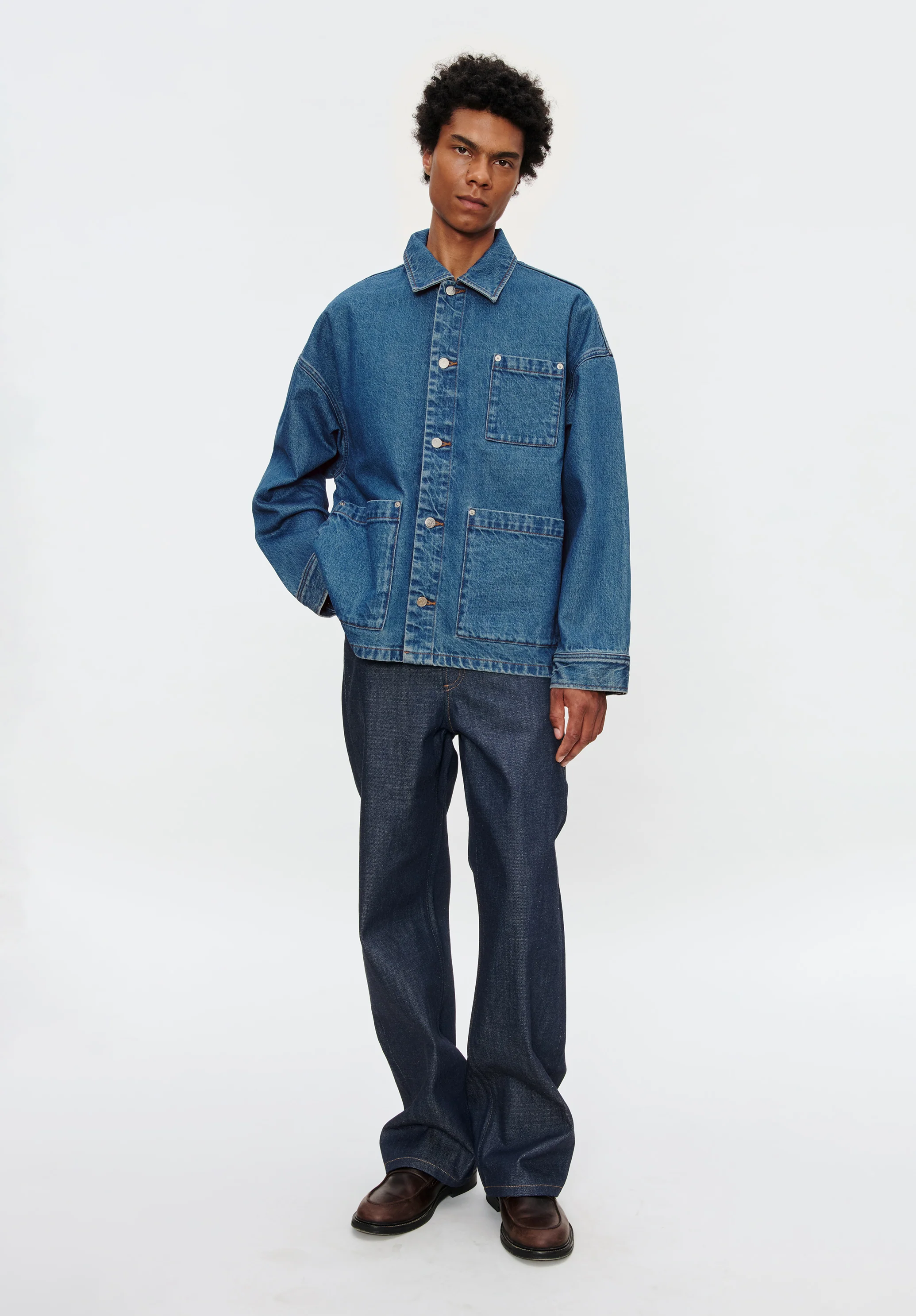 A.P.C. x Marc Jacobs. The Denim Unisex Jacket - Indigo delave