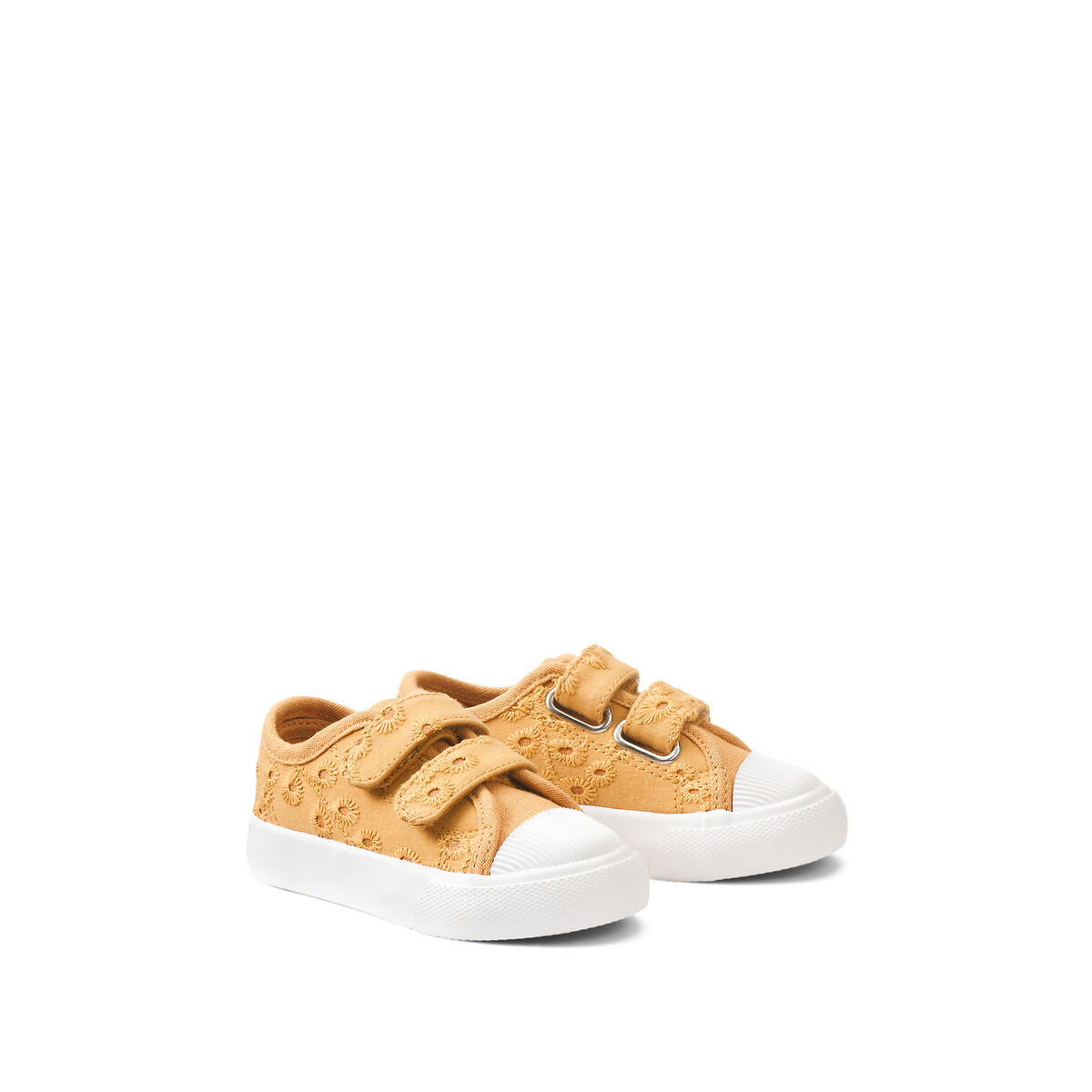 COLEÇÕES LA REDOUTE<br>Tênis de tecido com velcro e cadarço inglês
