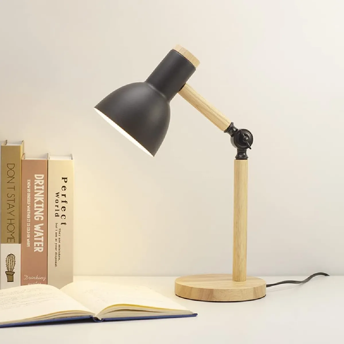Lampe de Bureau Nordique - Réglable Noir