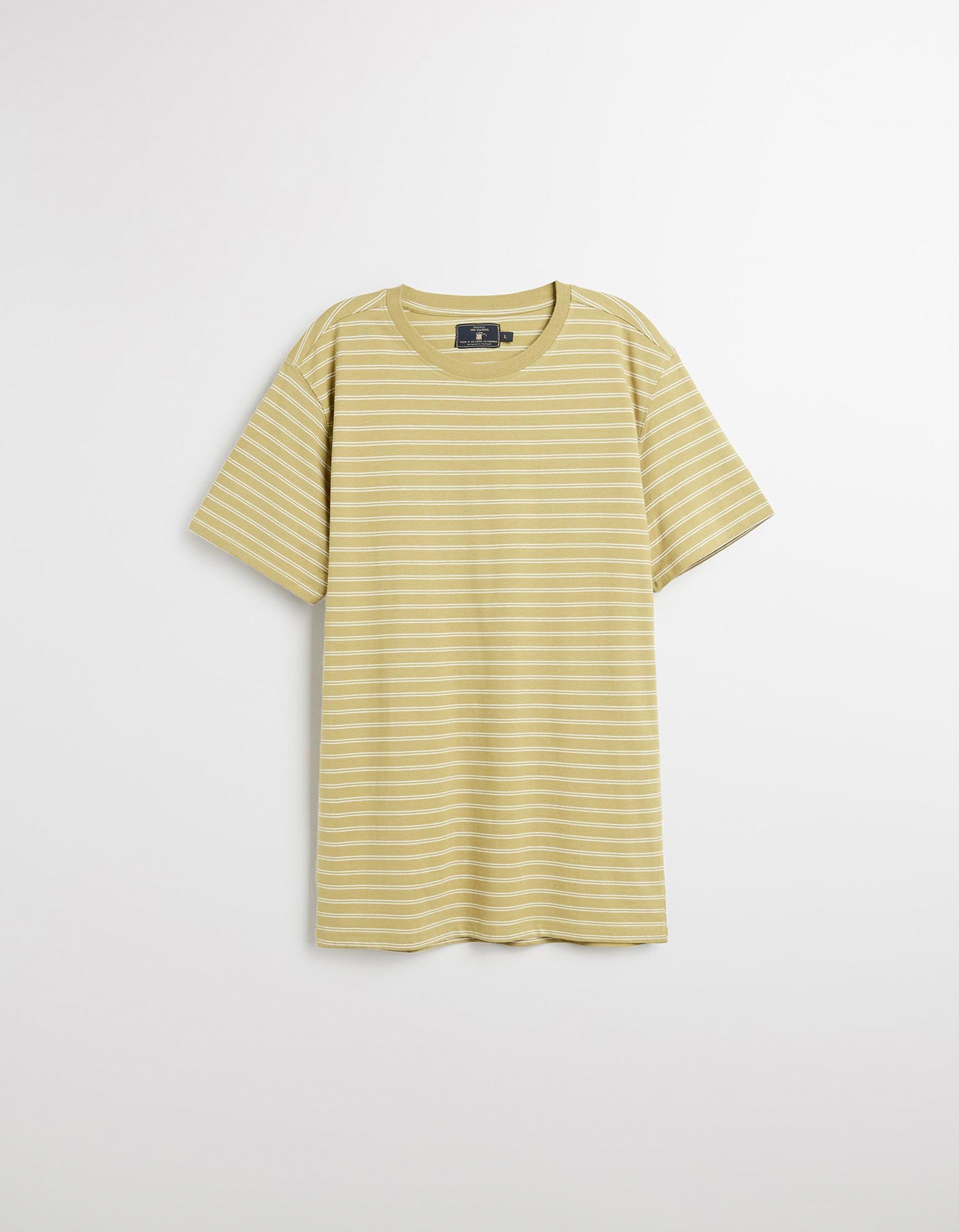 T-shirt Riscas, Homem, Verde