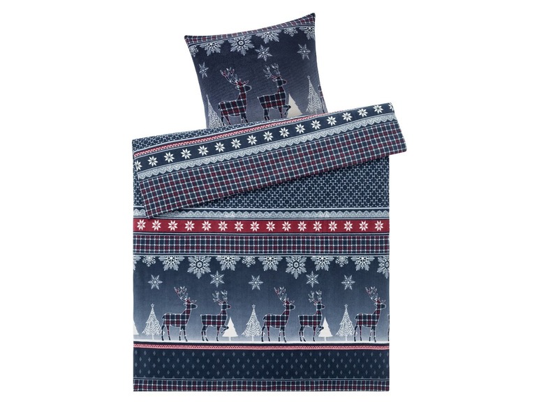 Draaibaar microvezel-fleece beddengoed 140 x 200 cm