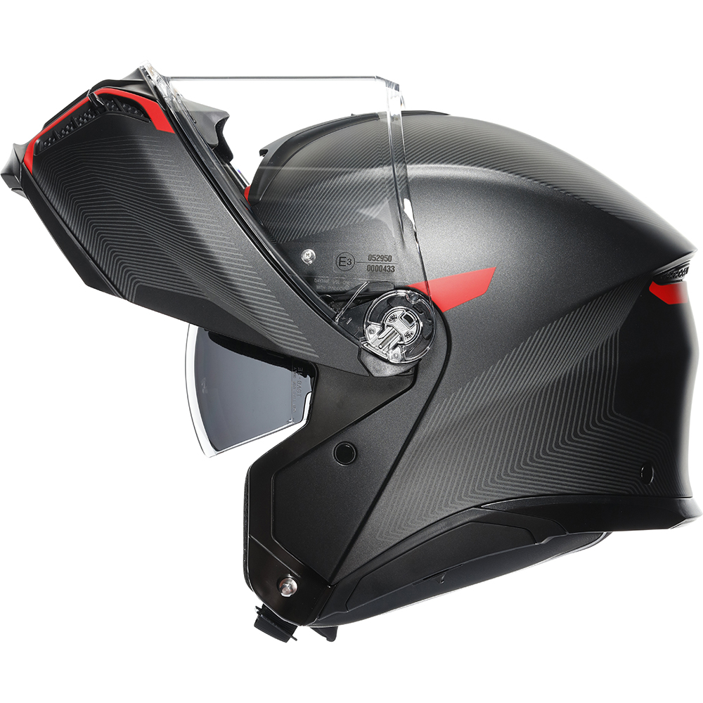 AGV - Casque Tourmodular Frequency Noir Mat / Rouge