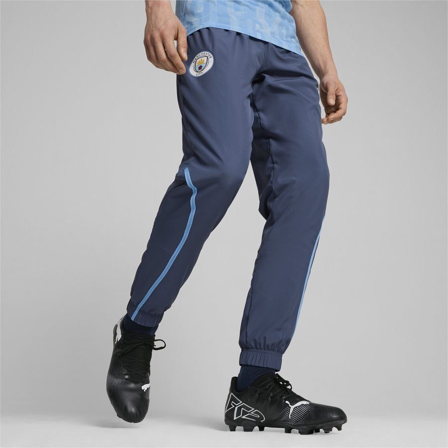 Manchester City Bas de Survêtement Avant-Match Woven - Inky Blue/Bleu Clair