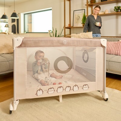 Lionelo BONNIE Lekegrind  for Barn & Baby, Grey Scandi