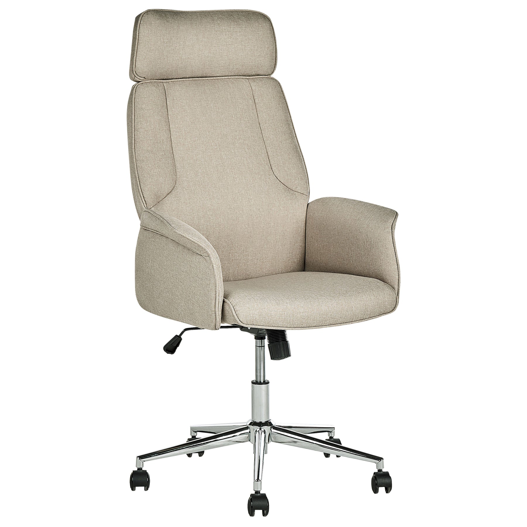Beliani - PILOT - Bureaustoel - Beige - Polyester
