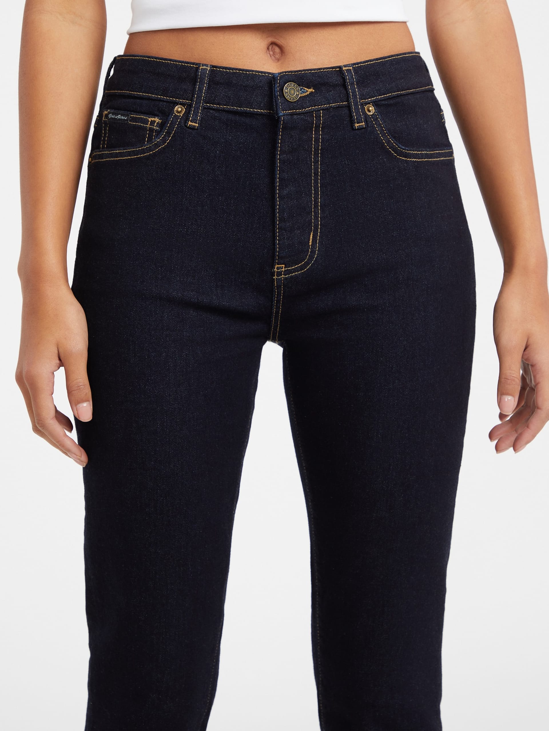 Calça jeans skinny de cintura alta G05