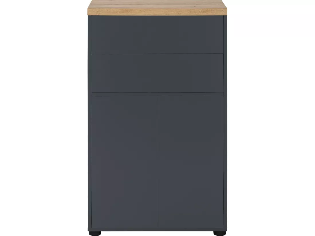 Armoire avec 2 portes et 2 tiroirs