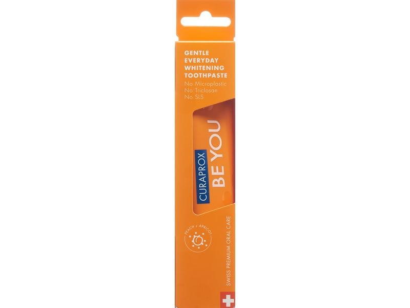 CURAPROX Zahnpasta Be you Pfirsich Orange 60 ml Zahnpflege für sanfte Reinigung der Zähne