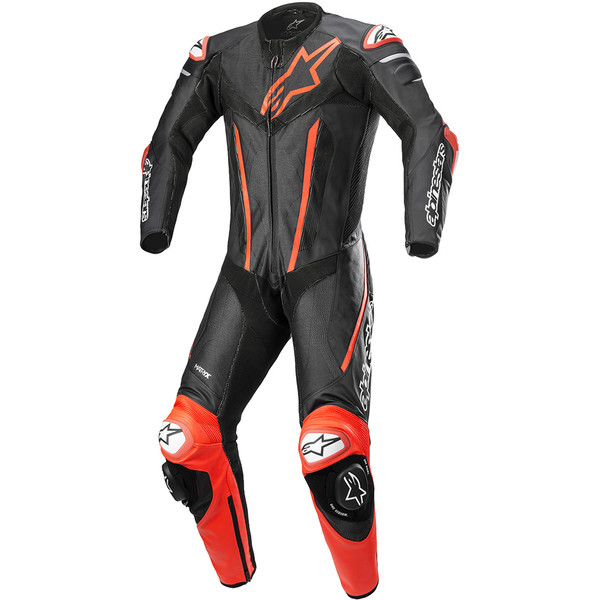 Alpinestars - Combinaison Fusion Noir / Rouge fluo