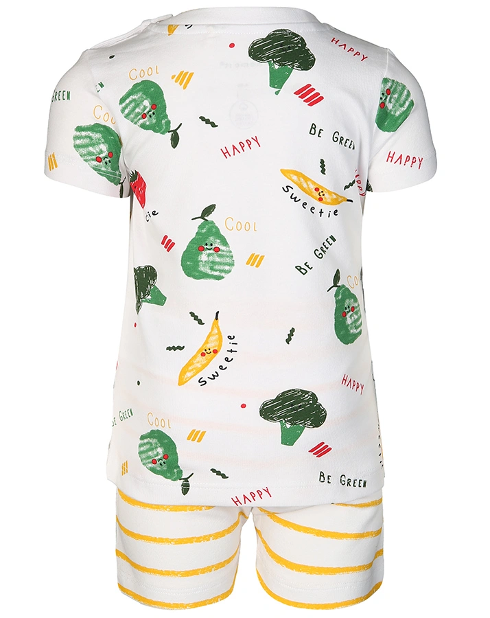T-Shirt NBNUTTEHE mit Shorts in weiß