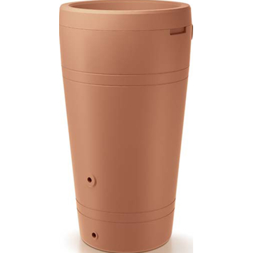 Waterform regenton met plantenbak Tube terracotta kunststof 230 L