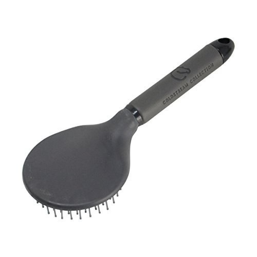 Escova para crina e cauda de cavalo, carvão/preto