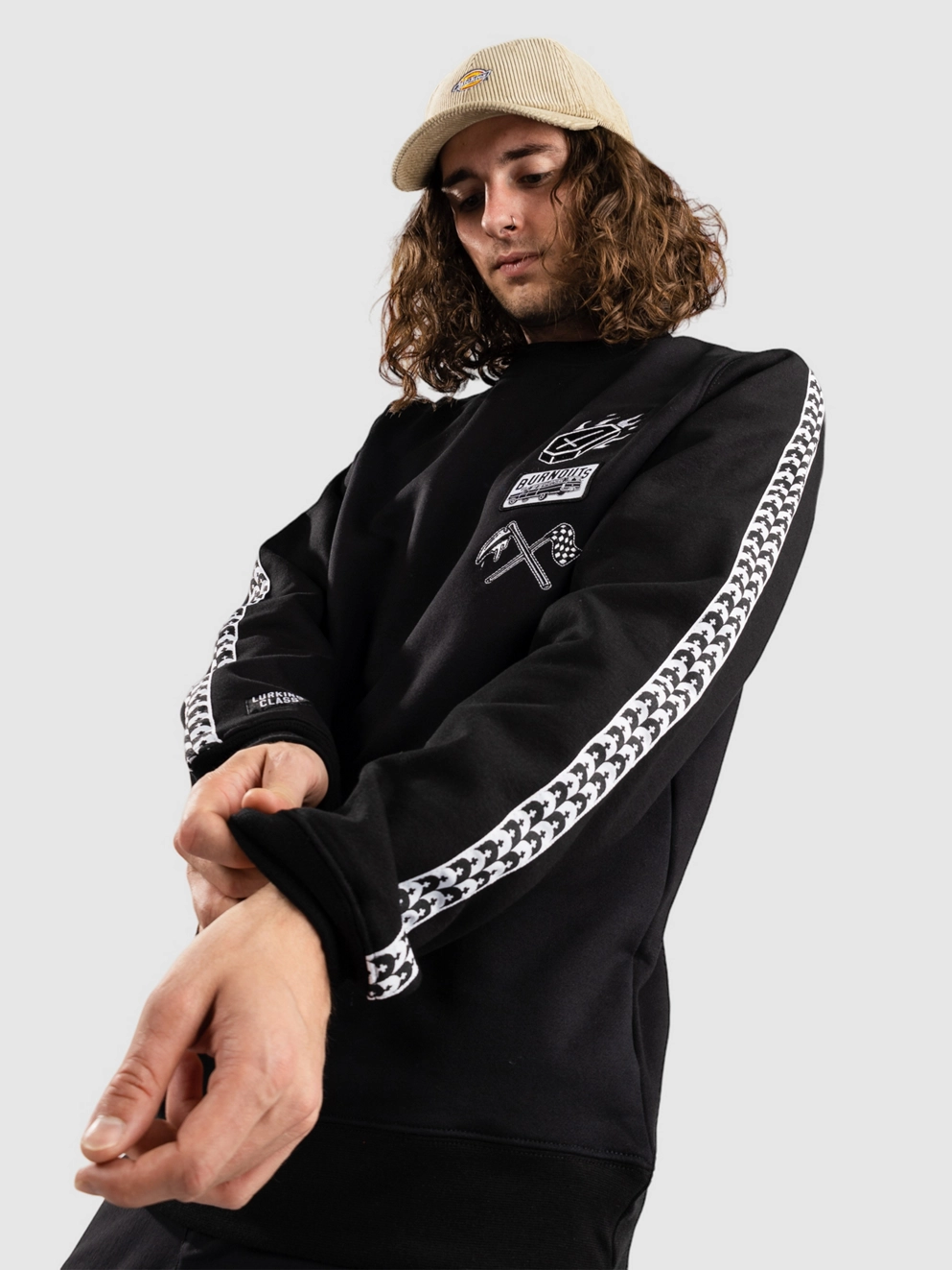 Lurking Class Burnouts Race Sweater black