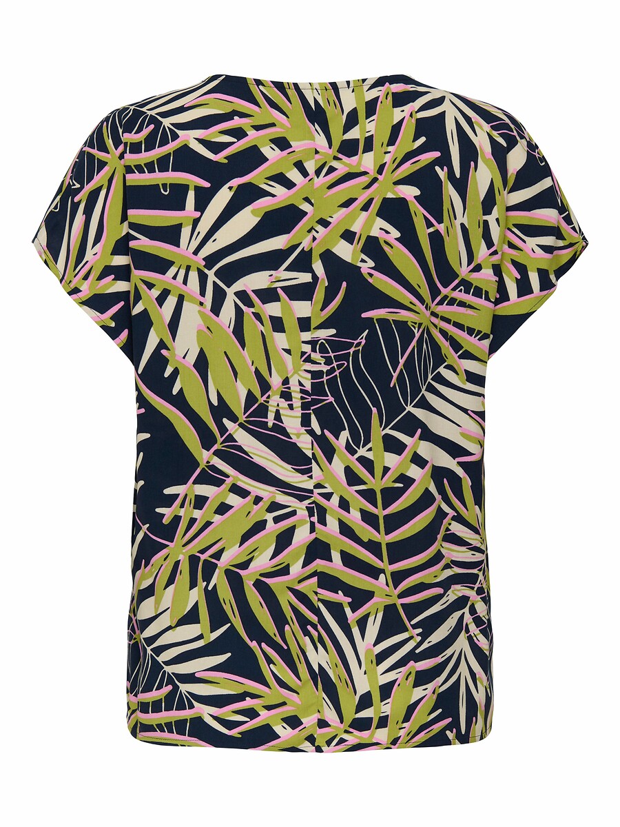 Blusa JDY com mangas curtas e decote em V