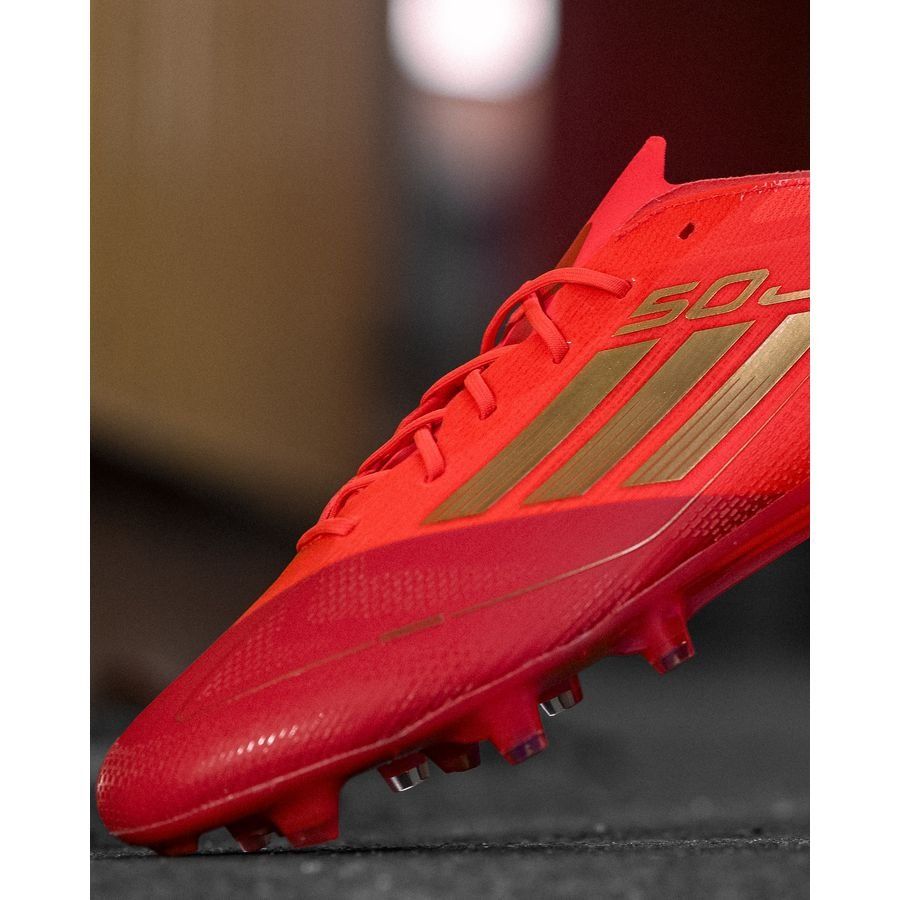 adidas F50 Elite FG Two Horizons - Rouge/Doré/Rouge ÉDITION LIMITÉE