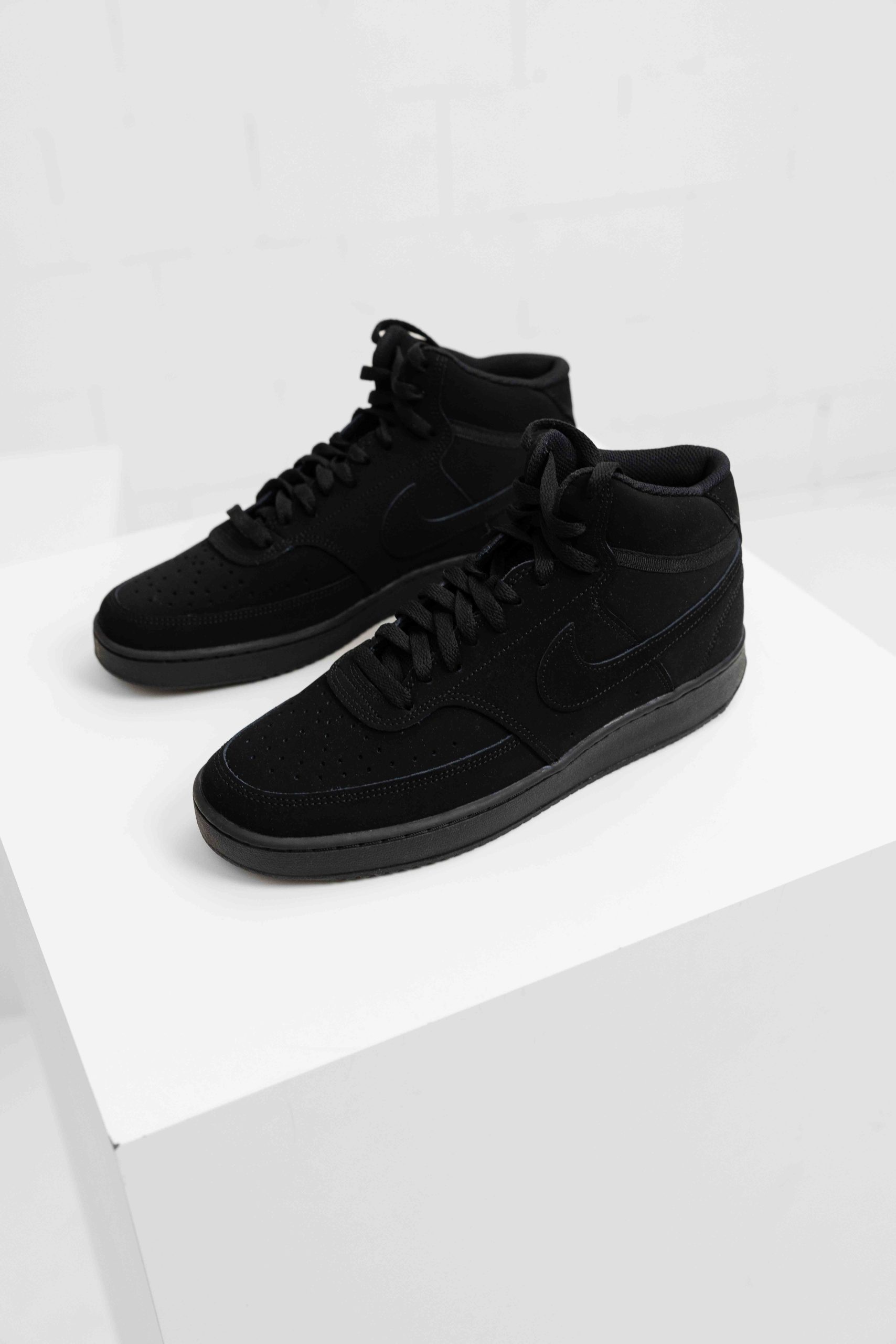 Nike Court Vision Mid Sneakers Heren Zwart