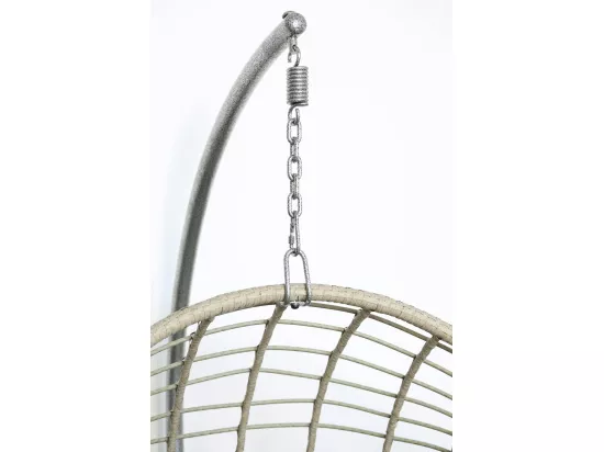 Fauteuil suspendu gris forme ronde SOUTH BEACH