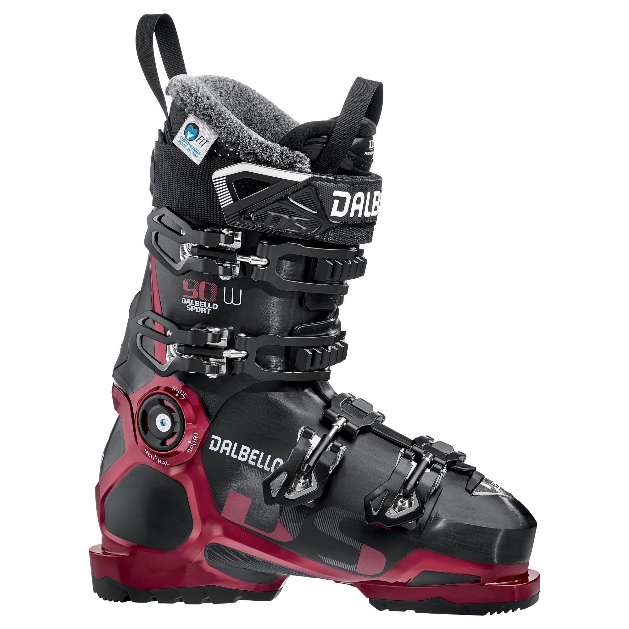 DS 90 Dame co/Black-metal red