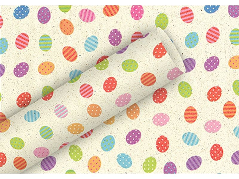 Braun   Company Geschenkpapier  By Nature Ostereier, Bunt Papierrolle zum Einpacken von Geschenken