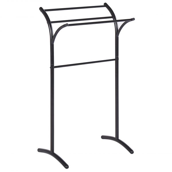Beliani Suporte para Toalha Yopal de Aço Preto 51x37x91