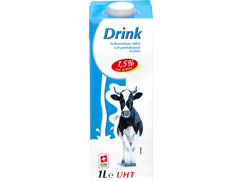 Emmi Milch Lovely Milchdrink 1.5% UHT 6 x 1 l Teilentrahmte Milch aus der Schweiz