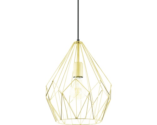 Hanglamp, 1-lichts, Ø 31 cm, goudkleurig