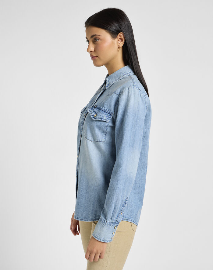 Lee REGULAR WESTERN SHIRT Blå