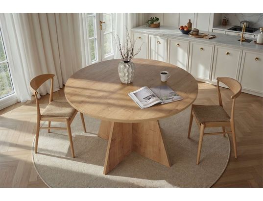 CONCEPT1 - Table Virella chene saphir 120 x 120 x h75