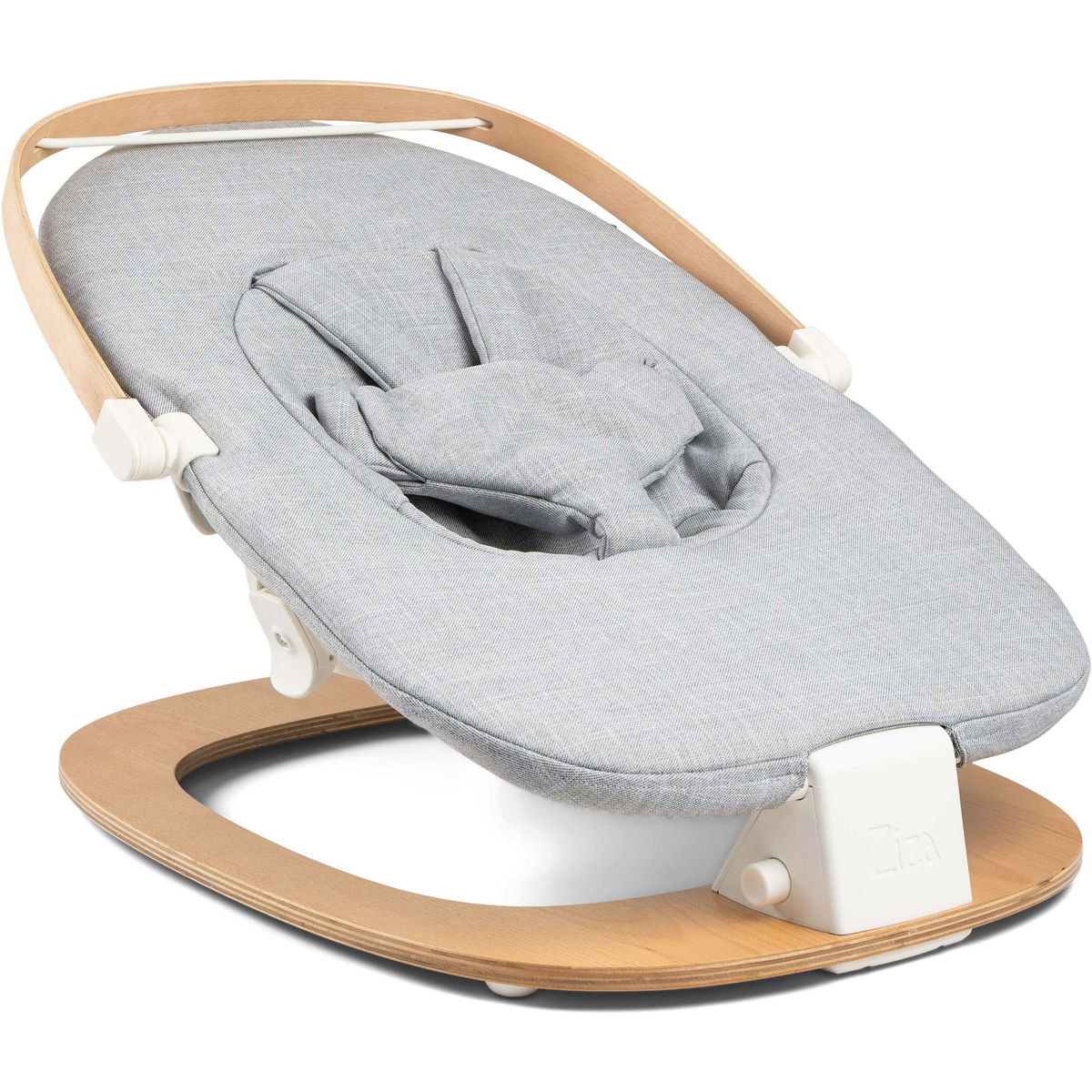 ZizaZiza   Babywippe inklusive Hochstuhl Montage Set grey/vanilla