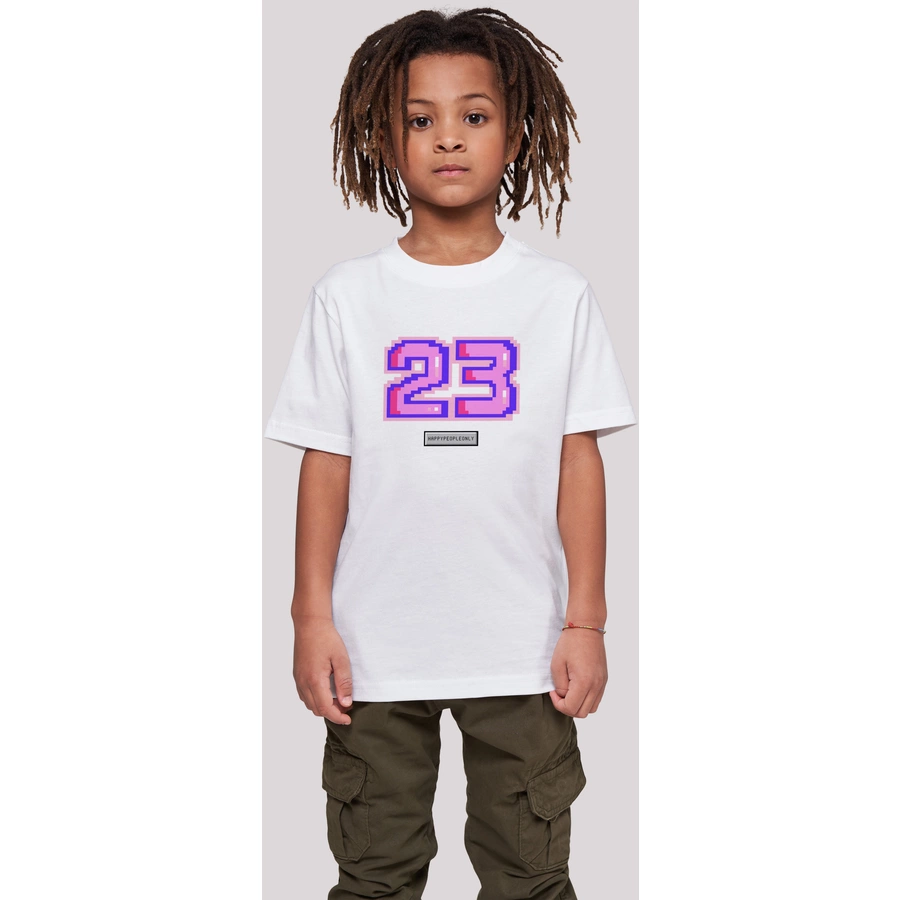 F4NT4STIC T-Shirt Pixel 23 pink weiß