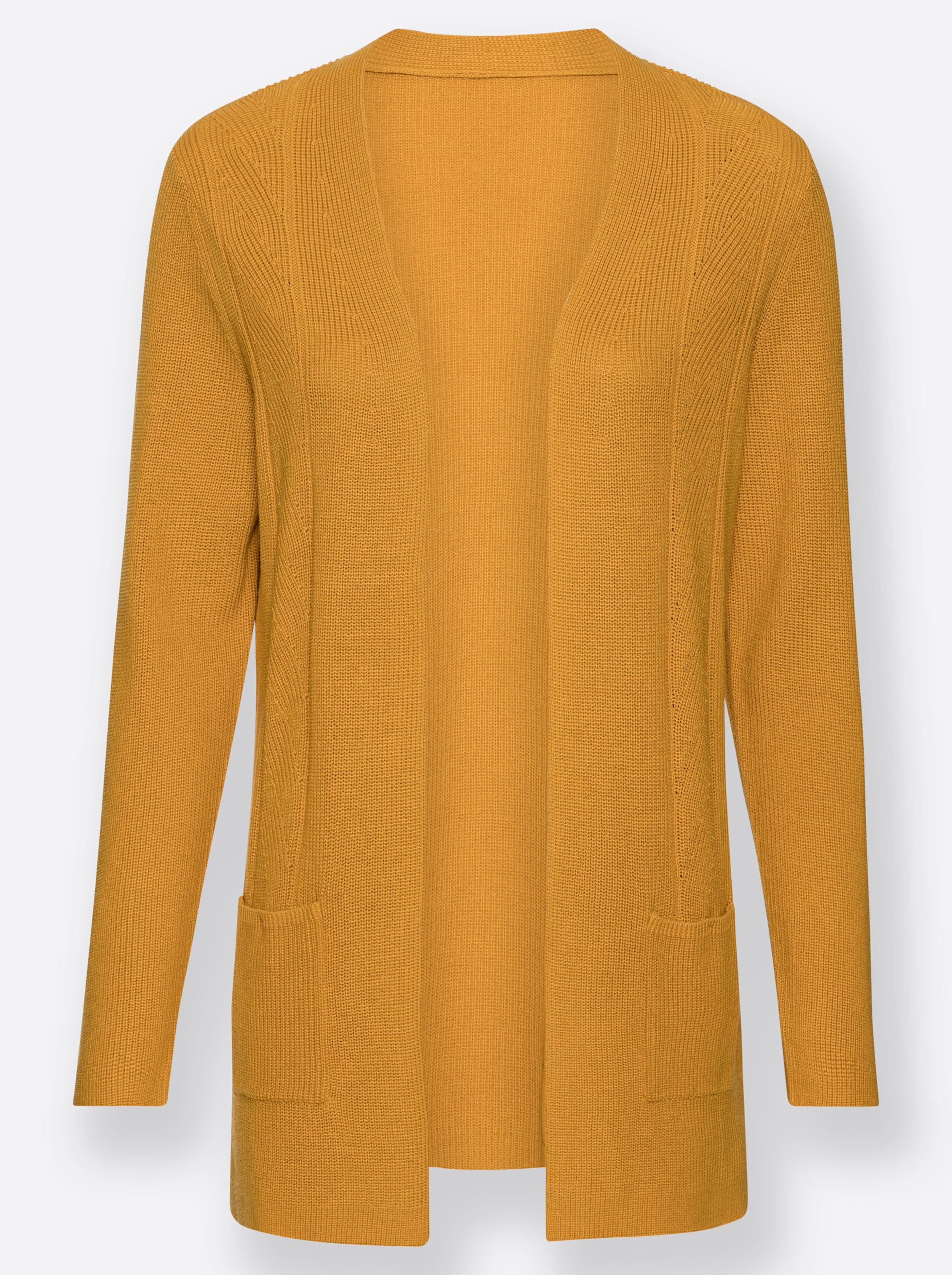 Cardigan in ocker