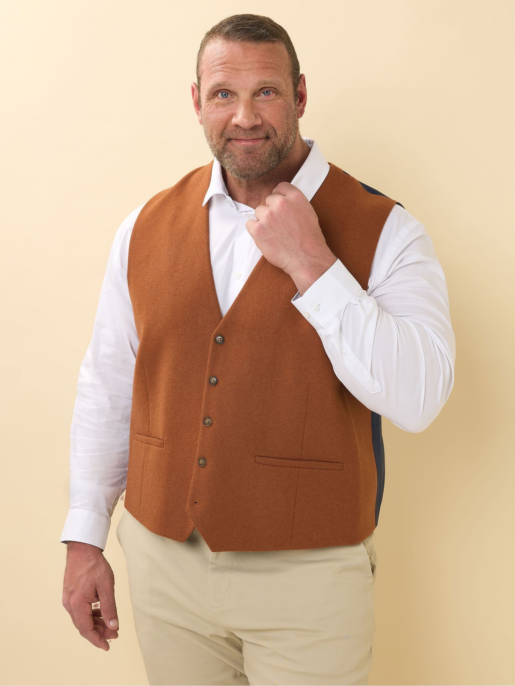 Bruin - BadRhino Big & Tall Tweed Waistcoat