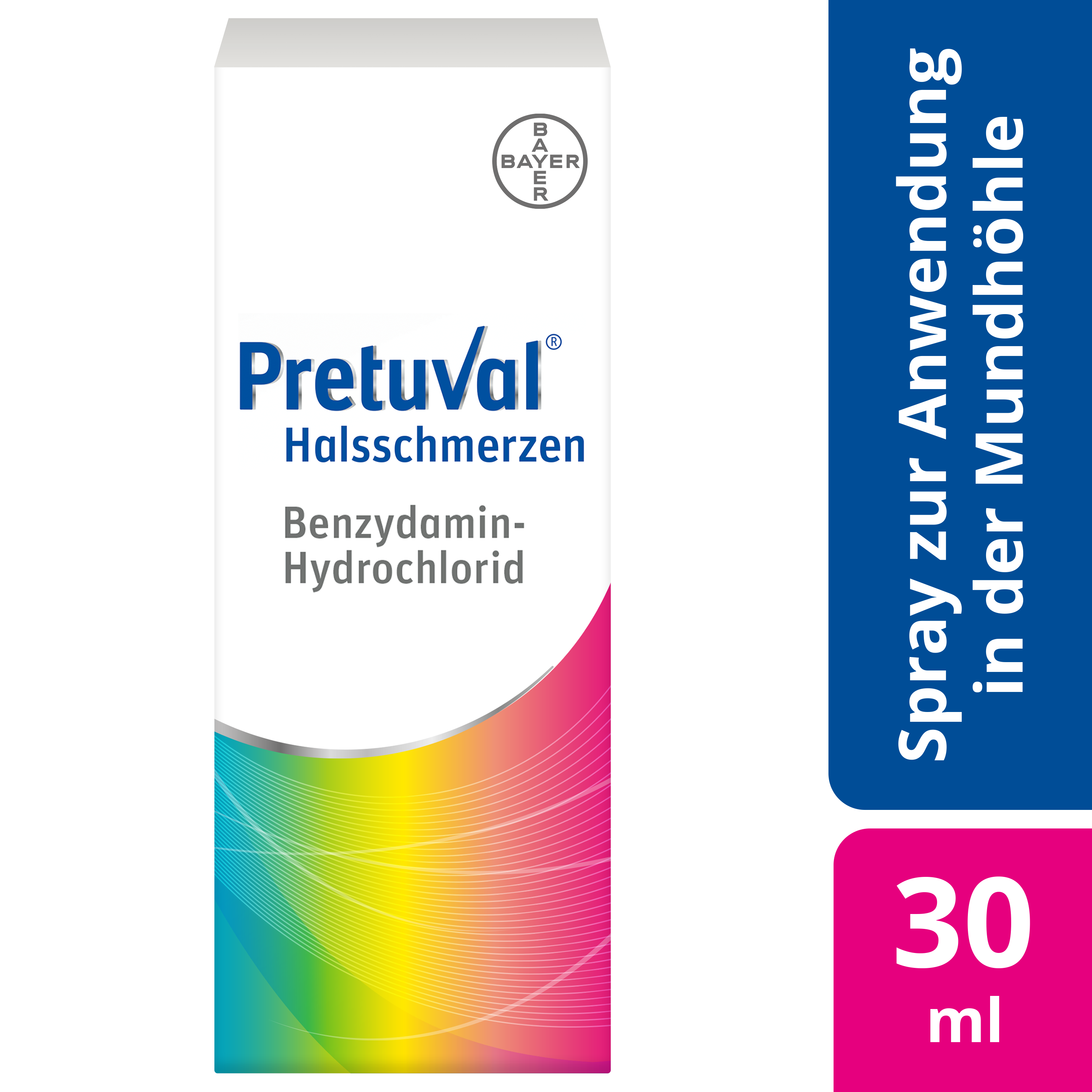PRETUVAL Halsschmerzen<br>30 ml, Spray, Spray zur Anwendung in der Mundhöhle, Lösung
