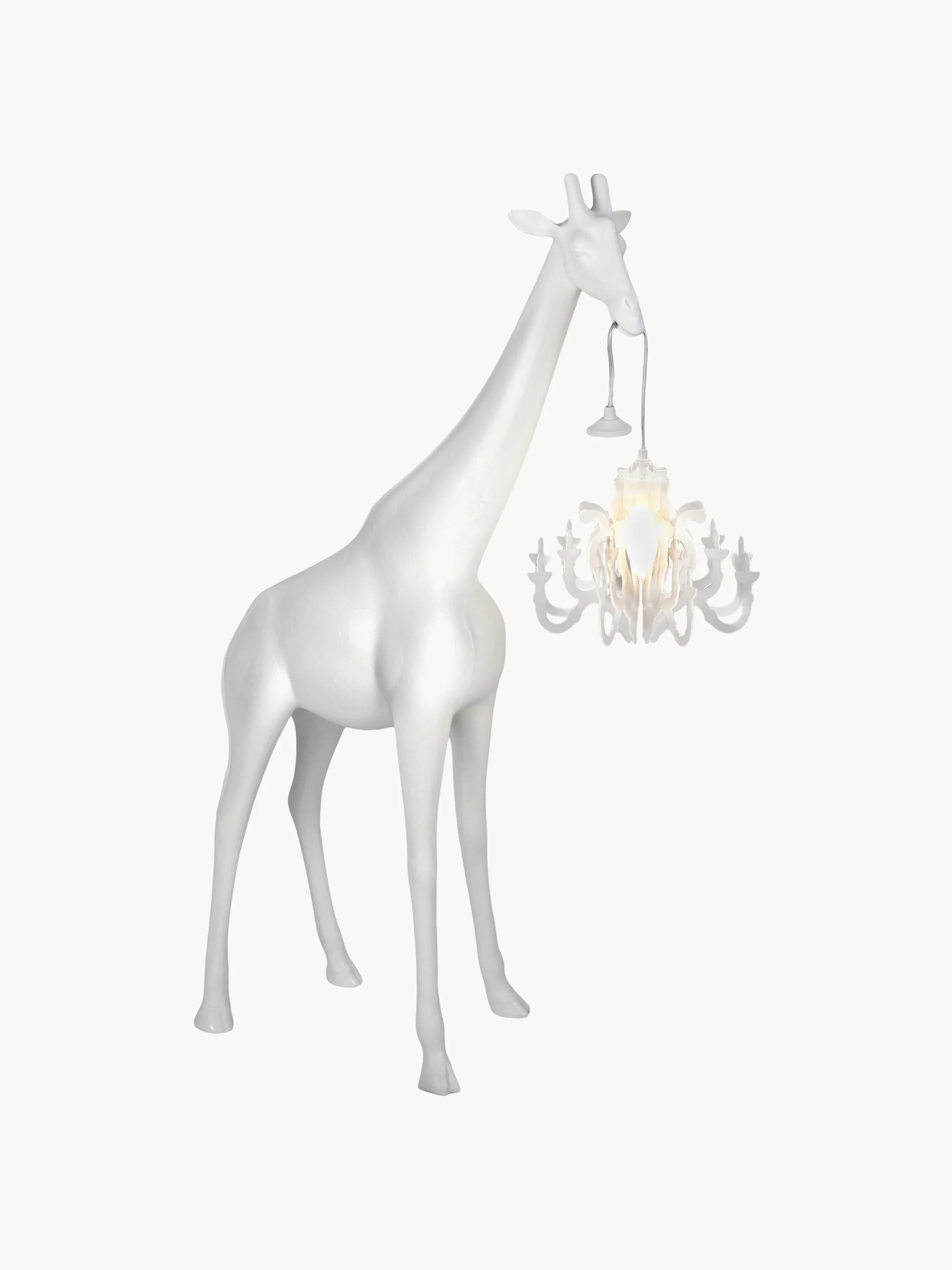 Kleine LED-vloerlamp Giraffe in Love