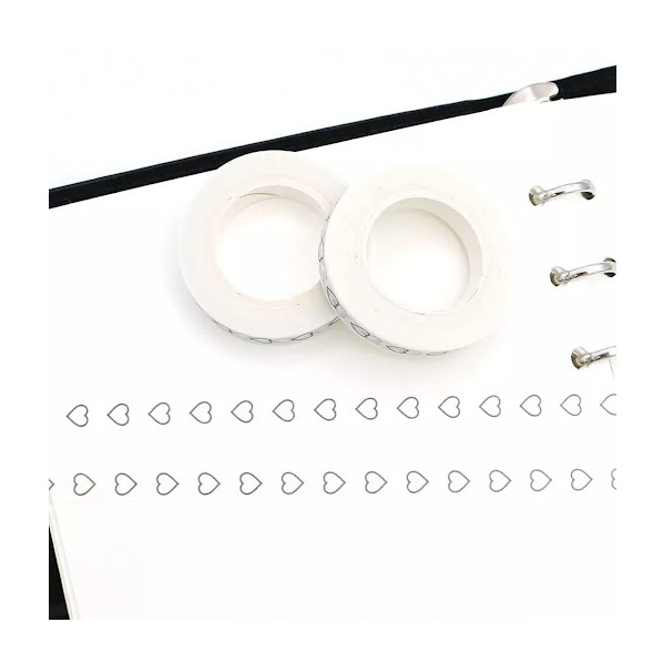 (10m) Washi Tape Deko Klebeband Bastel Masking Tape - Herz