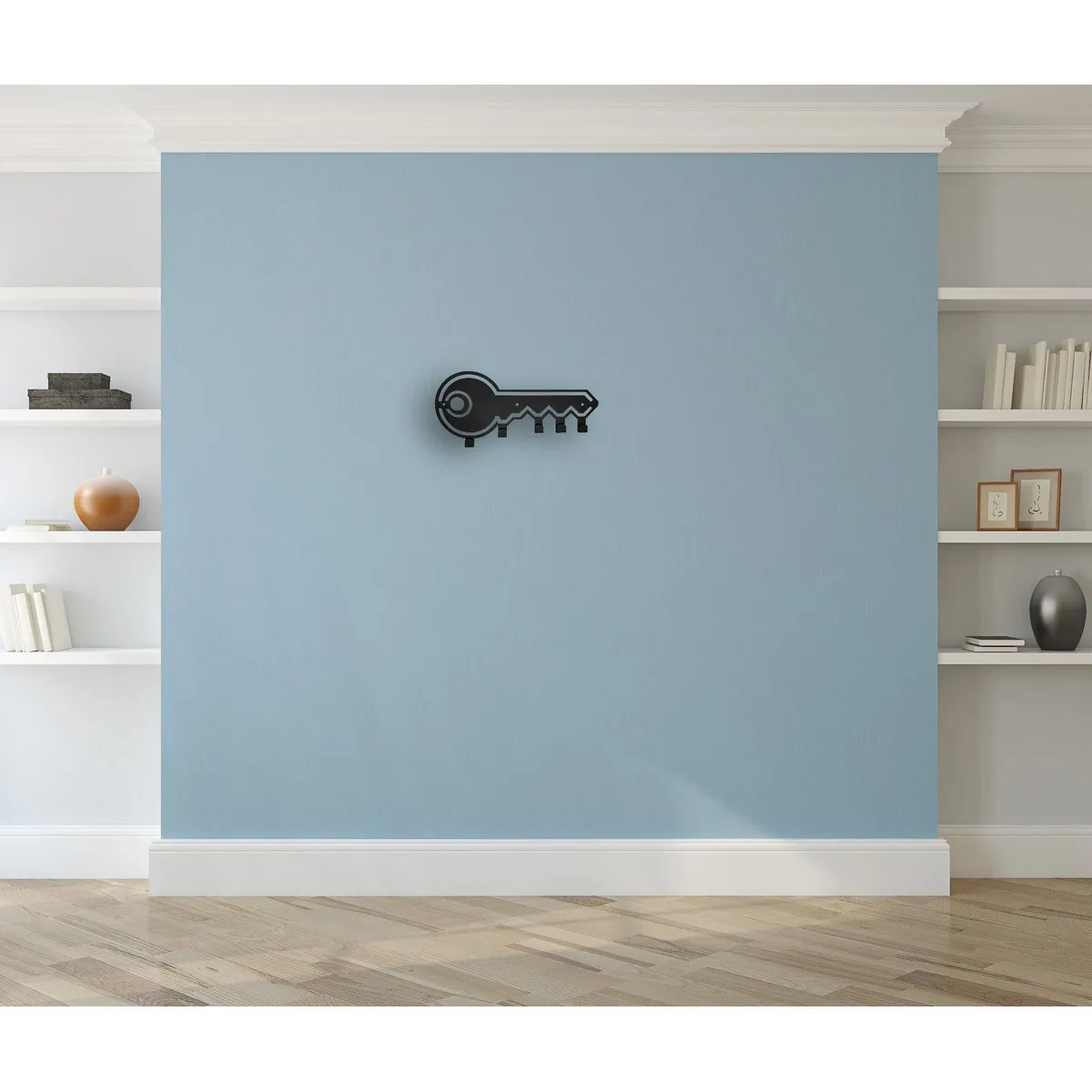 Epikasa Porte-manteau mural noir Clé