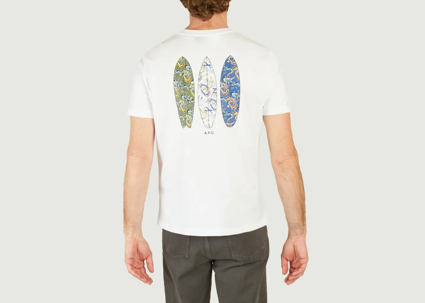 T-shirt imprimé au dos Wave A.P.C.